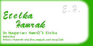 etelka hamrak business card